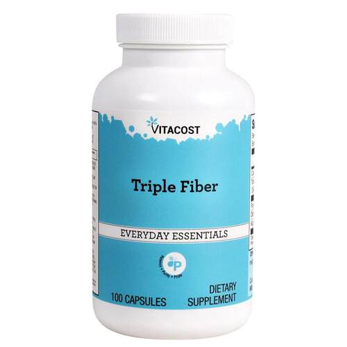 Vitacost,Triple Fiber, 100 Capsules
