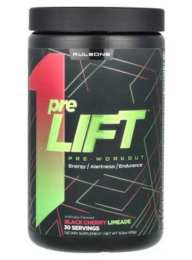 Rule One Proteins,preLIFT, Pre-Workout, Black Cherry Limeade
