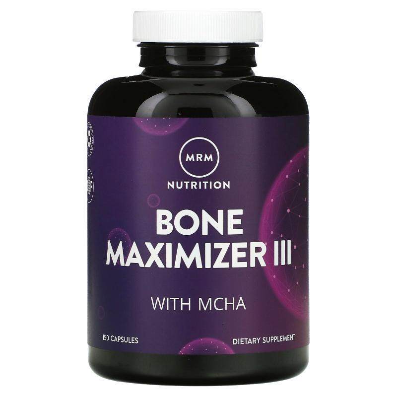 MRM Nutrition,营养，Bone Maximizer III with MCHA，150 粒胶囊