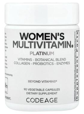 Codeage,Women's Multivitamin, Platinum, 90 Vegetable Capsule