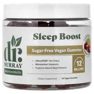 Dr. Murray's,Sleep Boost Gummies, Cherry, 90 Vegan Gummies