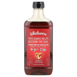 盎司 Wholesome 18.5 有机未加工蓝色龙舌兰花蜜 Sweeteners