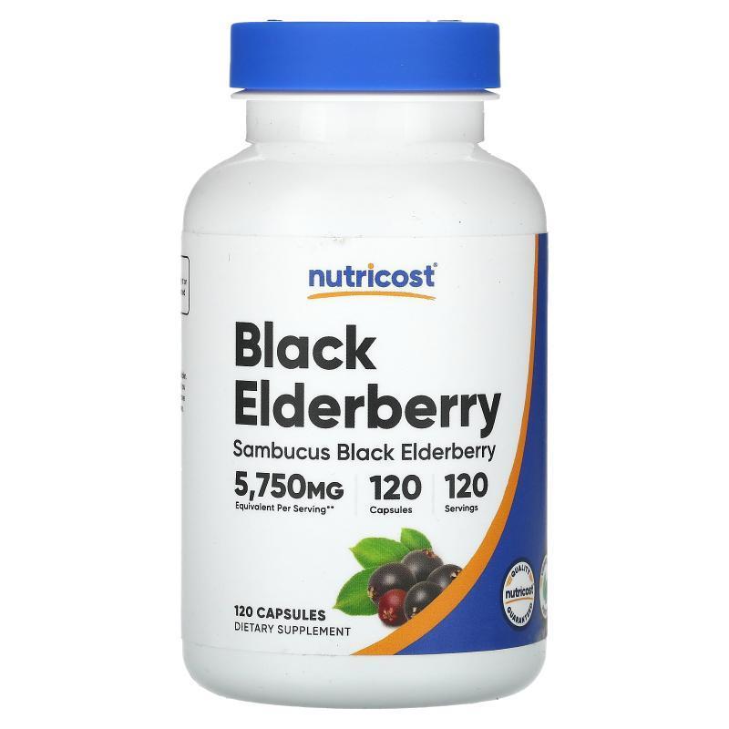 Nutricost,Black Elderberry, 5,750 mg, 120 Capsules