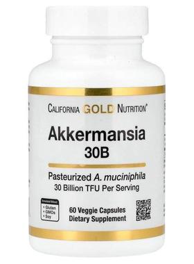 California Gold Nutrition,Akkermansia 30B, 60 Veggie Capsule