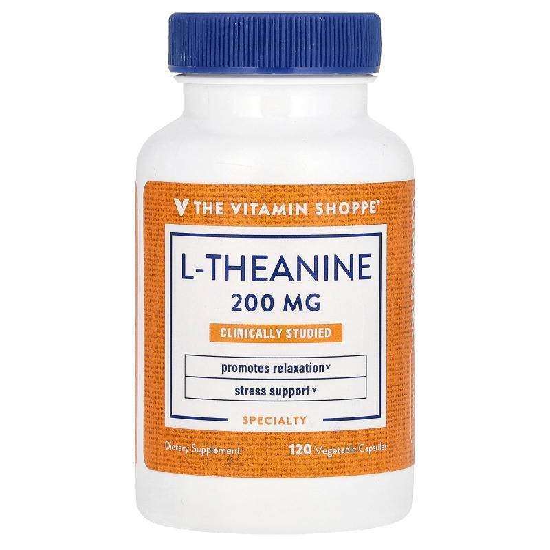 The Vitamin Shoppe,L-Theanine , 200 mg, 120 Vegetable Capsul
