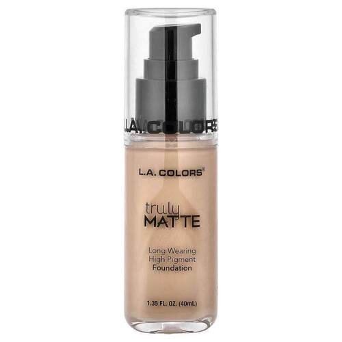 L.A. Colors,Truly Matte Foundation, CLM352 Natural, 1.35 fl