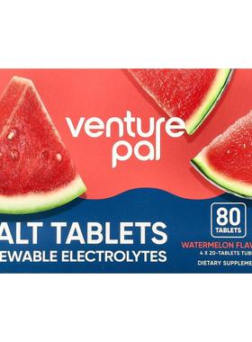 Venture Pal,Salt Tablets, Chewable Electrolytes, Watermelon