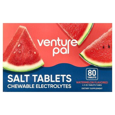 Venture Pal,Salt Tablets, Chewable Electrolytes, Watermelon