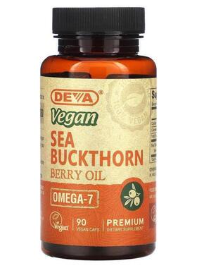 Deva,Vegan Sea Buckthorn Berry Oil, 90 Vegan Caps