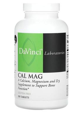 DaVinci Laboratories of Vermont,Cal Mag, 180 Tablet