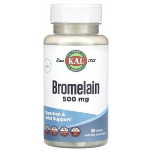 KAL,Bromelain, 500 mg, 60 Tablets