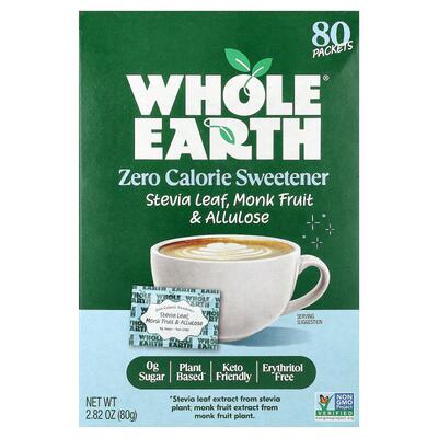 Whole Earth,甜叶菊叶、罗汉果和阿洛酮糖，80 包，2.82 盎司（80