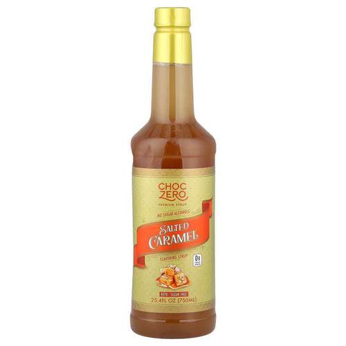 ChocZero,Premium Syrup, Salted Caramel, 25.4 fl oz (750 ml)
