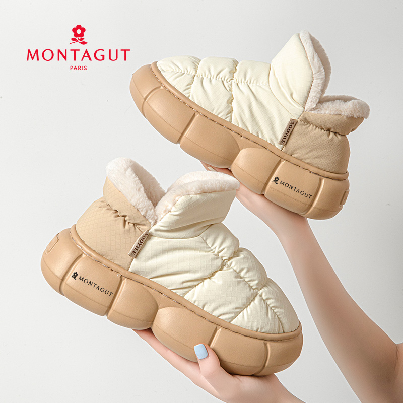 Montagut/梦特娇保暖厚底棉鞋