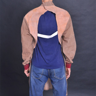 牛皮耐磨隔热烧焊衣防火焊工电焊服焊接专用皮衣电焊W工专用防护