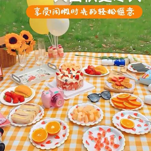 【一起去春游吧】野餐垫户外便携防水防潮加厚野炊垫X草坪布春游