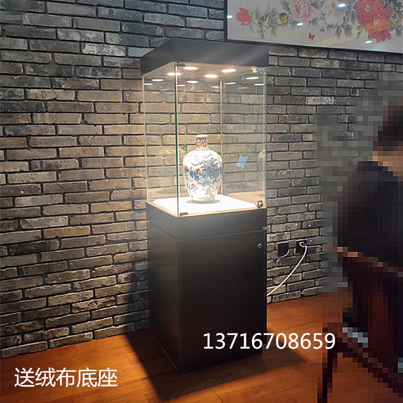 博物馆展柜古董瓷器文物展示w柜独立珠宝首饰玻璃柜台产品展览柜