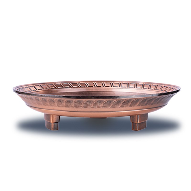 拉萨烟供炉藏式烟供m盘火供盘黄铜色火供盆烟施供盘坛城供炉紫铜