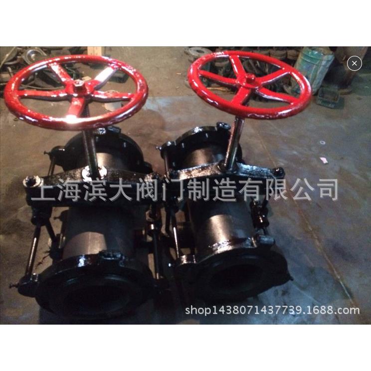 GJ41X-6L-10L铸铁管夹阀 手动管夹阀 电动管夹阀 气动管夹阀图片