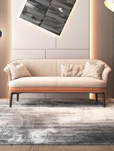 售楼处洽谈沙发酒店别墅客厅会客接待小户型简约现代布艺沙发组合