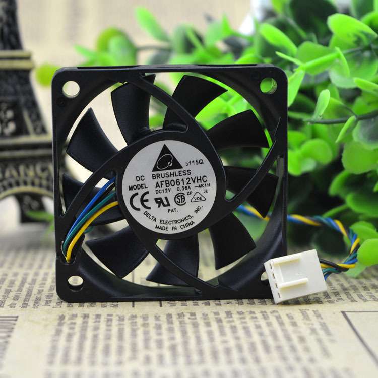 出售台达 6015 12V 0.36A 6CM/厘米 4线 CPU 机箱风扇 AFB0612VHC