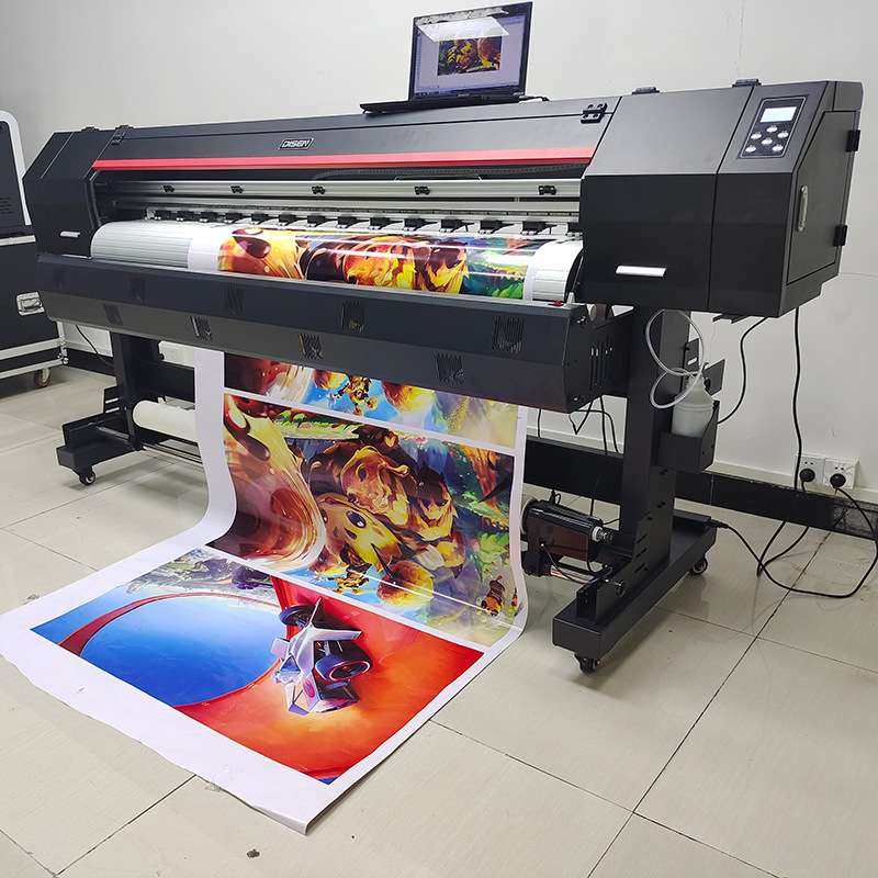 广州广告写真机喷绘机车贴背胶纸写真机 eco solvent printer