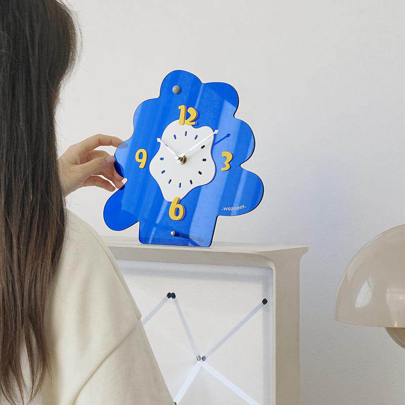 wozoom屋准玄关创意时钟摆件家居客厅电视柜桌面相框创意装饰品