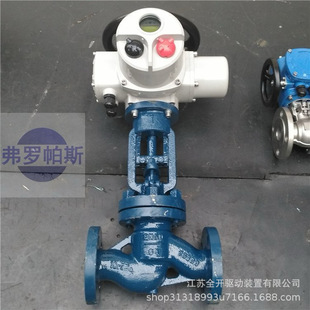 铬钼钢电动法兰截止阀J941Y DN32智能开关型耐高温腐蚀 160I