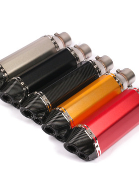 摩托车ninja250 400yamaha R25CBR300改装短款双孔天蝎排气管51MM