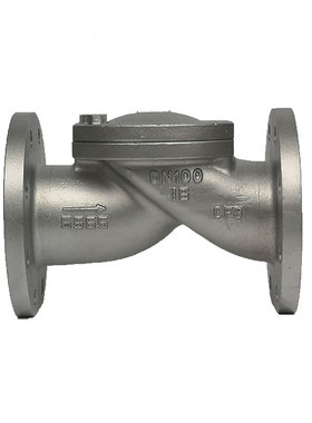 HC44X不锈钢橡胶瓣止回阀 污水管专用止回阀SFCV DN50 65 80 100