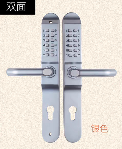 户外庭院门防水2代械双面机械密码锁室外铝艺大门庭院门