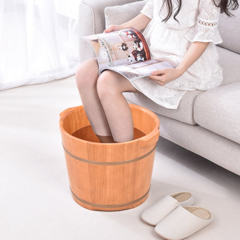 木质足浴桶木桶家用洗脚桶泡脚桶按摩重要养生实木洗脚盆木盆