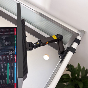 工位显示器支架增高架电脑升降架电脑显示屏办公桌屏风转角挂架