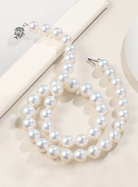 倪妮同款爱迪生珍珠项链14K金高亮圆淡水珍珠珠链生日礼物