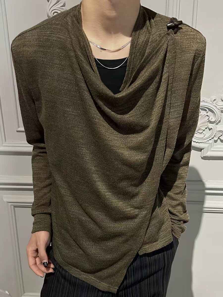 ONEER 呼吸打褶堆积感防晒罩衫长袖打底T恤