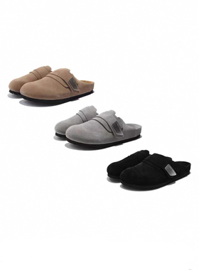 ONEER 意大利进口牛皮包头穆勒时尚真皮慵懒勃肯拖男女通勤鞋