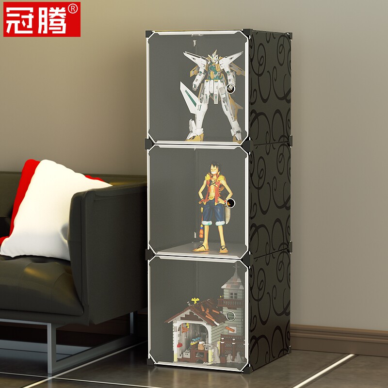 小型展示柜透明手办模型防尘保护罩家用摆件N饰品桌面奖杯架陈列图片