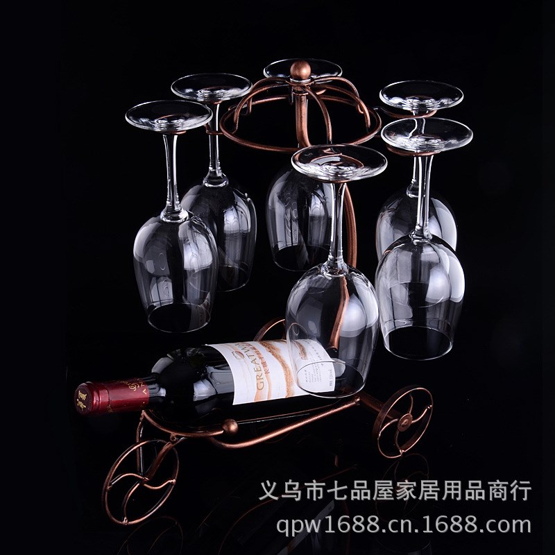 欧式战车红酒架葡萄酒架创意红酒F杯架杯架倒杯架酒杯挂架家用