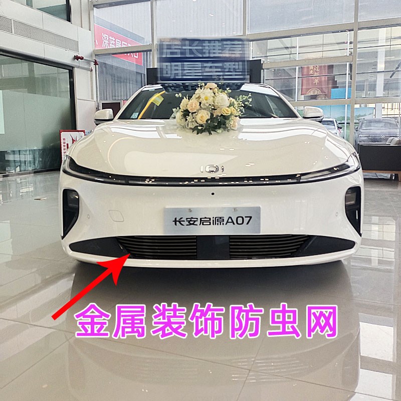 长安启源A07前脸n改装件专用金属中网外观装饰水箱防虫网亮条配件
