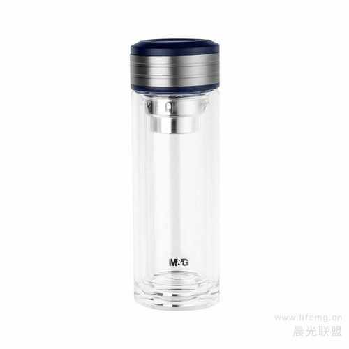 办公新款普惠型隔热玻璃直杯u350l 透明防烫手泡茶水杯商务车载杯