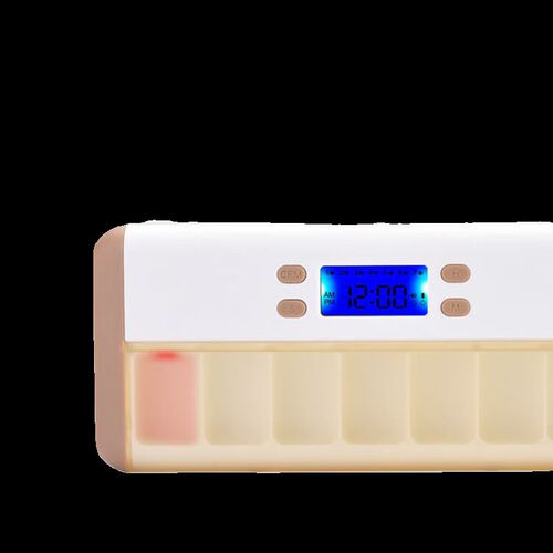 智能定时电子密封药盒便携一周可拆闹钟收纳分装T药品老人吃药提