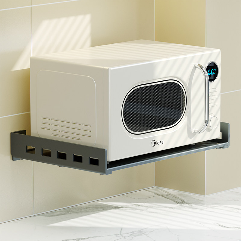 免打孔微波炉架厨房置物架收纳多功能壁挂式墙Q上电饭煲放烤箱架,厨房/烹饪用具,微波炉置物架,淘宝优惠券,粉丝福利购,淘宝优惠卷