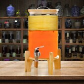 养红茶菌胃宝培养瓶高硼硅无铅玻璃瓶I酵素瓶泡酒瓶家用容器加厚