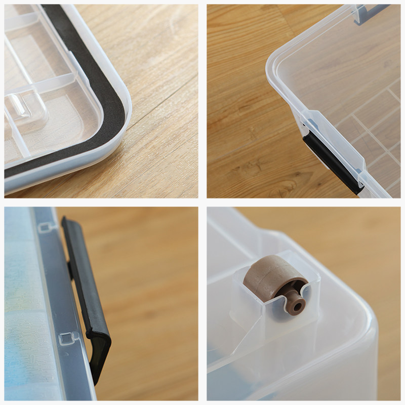 包邮孙小美食品透明密封防潮收y纳箱加厚特大号衣物被子塑料整理,收纳整理,收纳箱,淘宝优惠券,粉丝福利购,淘宝优惠卷