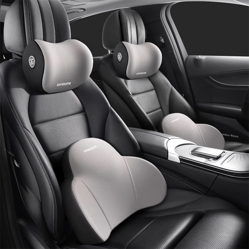 汽车头枕护颈枕车用记忆棉头枕腰靠护腰垫靠枕车内车载座椅车枕头