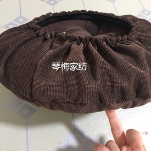 绒布圆形板凳坐垫套 实木圆凳子垫A 罩 藤编蒲团 禅茶垫 石凳树桩