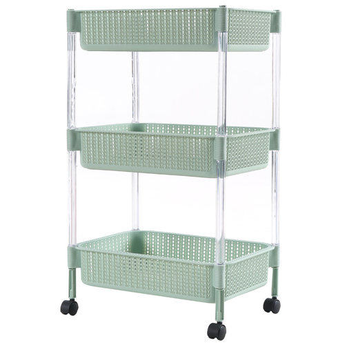 可移动置物架厨房储物菜篮杂物落地多层家用卫浴T架子美容院收纳