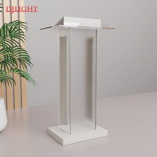 亚克力磨c砂演讲台发言台售楼部迎宾台婚庆主持台诵经台教室会议