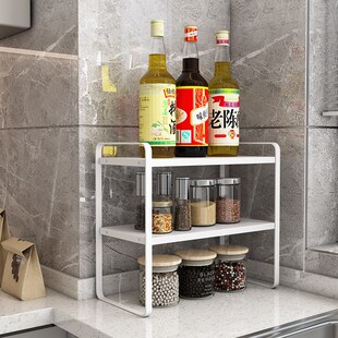 厨房台面置物架分层m隔板调味品多层架子灶台桌面多功能收纳置物