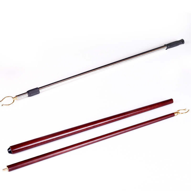 挑画杆不锈钢伸缩挂画挑s杆画廊布展配件纯铜叉头仿红木书画杆挂,商业/办公家具,挂钩,淘宝优惠券,粉丝福利购,淘宝优惠卷